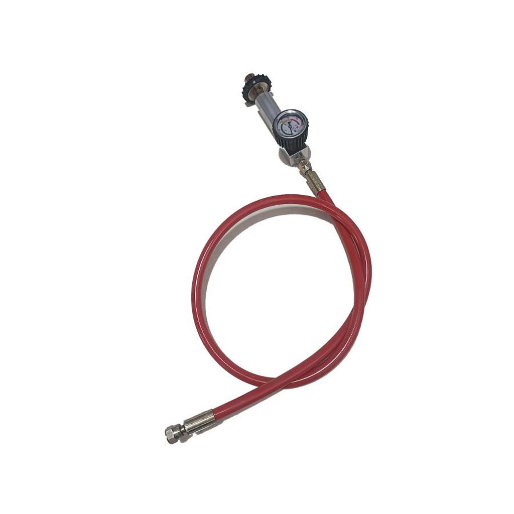 Inflation Hose with Air Gauge 1M for Air Compressor