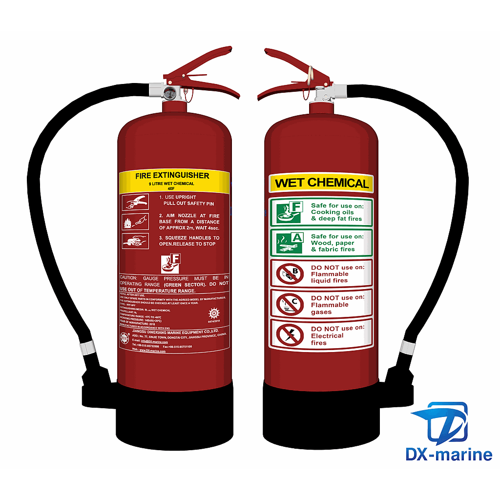 Reservoir pressure type Fire Extinguisher RPF-9P Wet chemical (EC/MED）